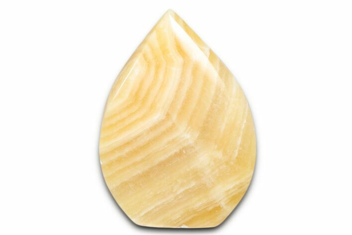 Polished Orange (Mango) Calcite Flame - Afghanistan #337997